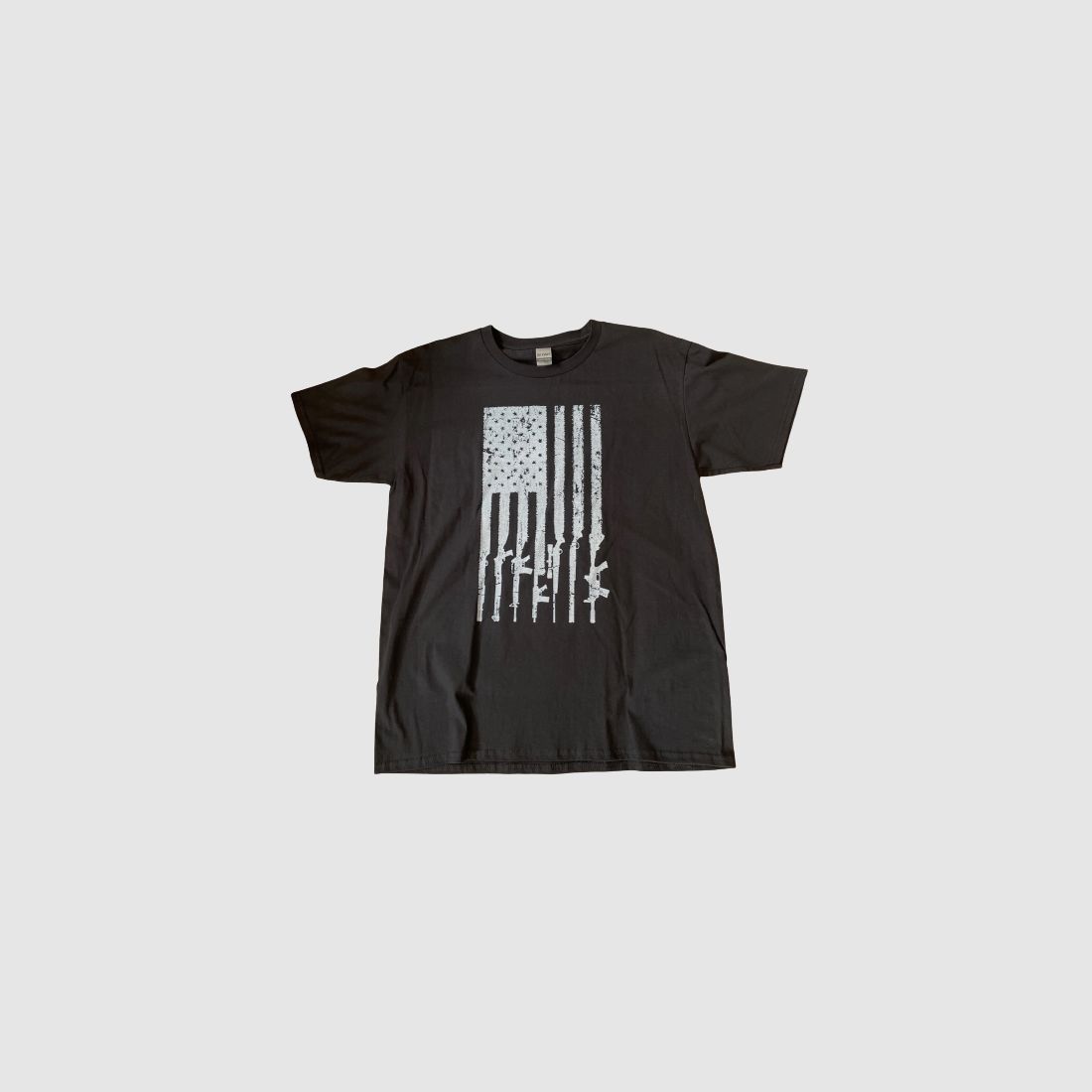 T-SHIRT "FLAG" - SCHWARZ