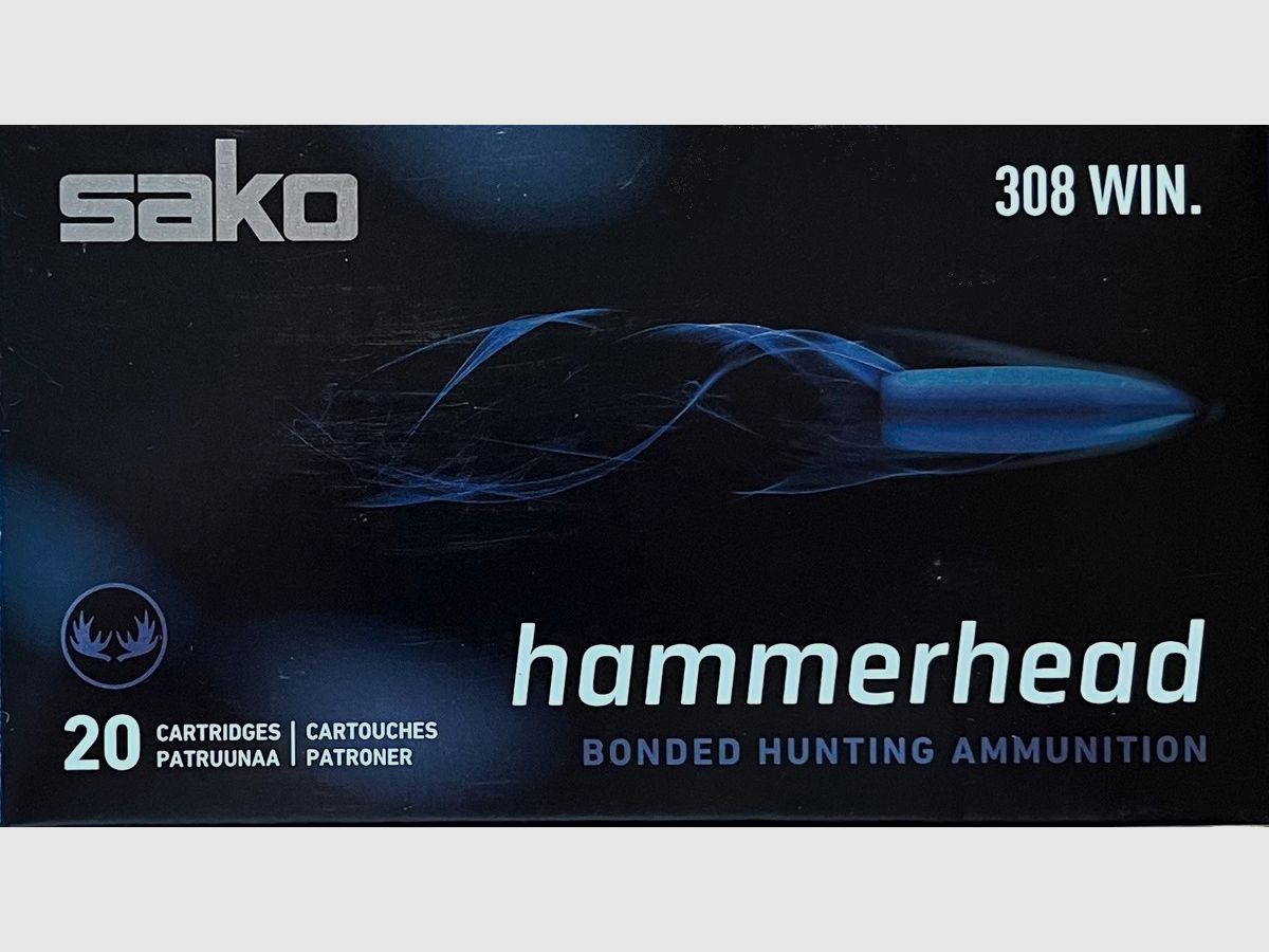 Sako Hammerhead .308Win Bonded Soft Point 180grs - 20 Schuss