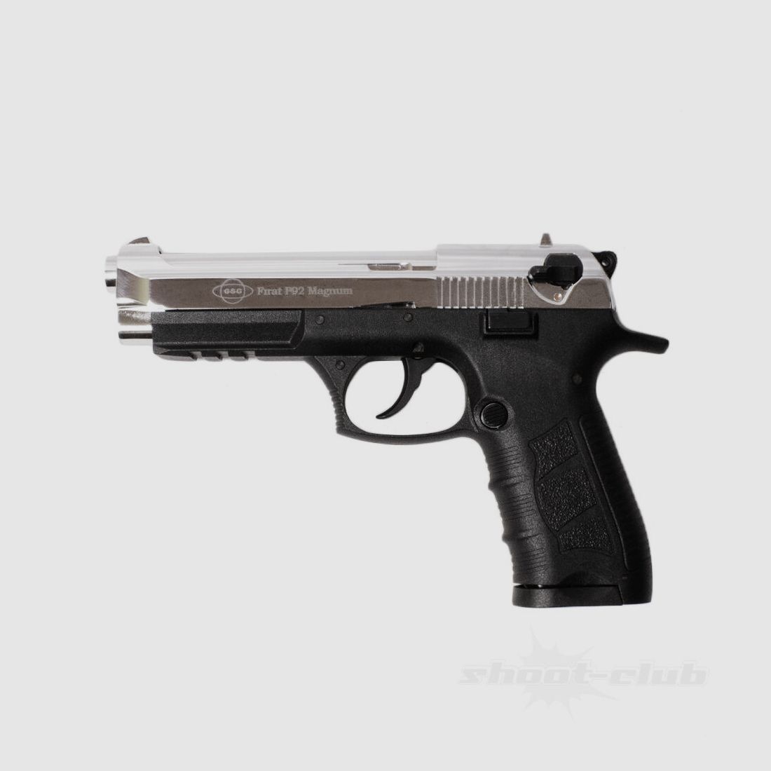 Ekol Firat P92 Magnum blank firing pistol 9mm P.A.K. chrome