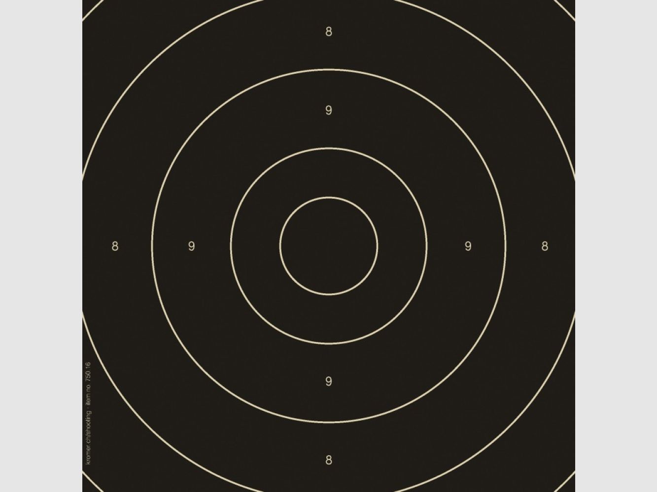 Centro di ricambio Kromer per bersaglio di tiro rapido per pistole da 25m SSV/ISSF