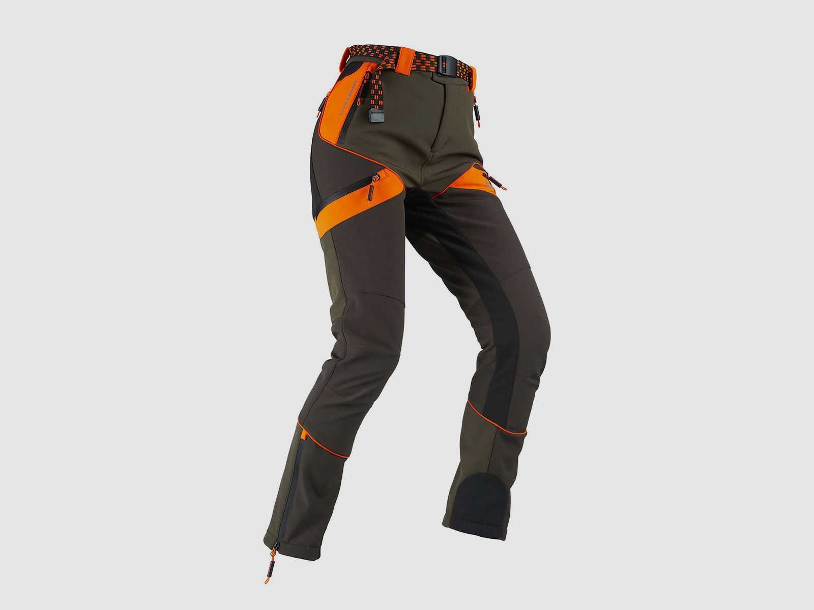PANTS – UNIVERS – WOMEN – HUNTING SOFTSHELL U-TEX Green/Orange, image 2 of 6