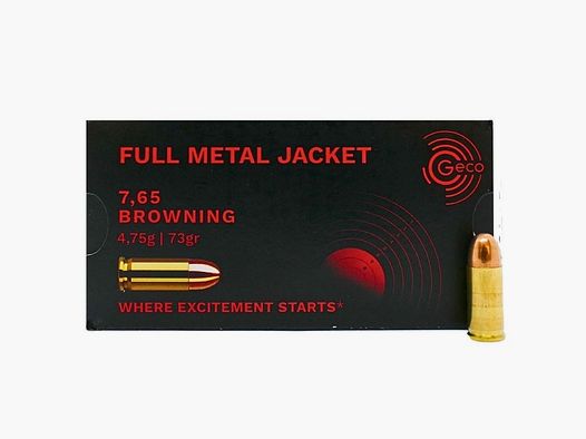 Geco 7,65 / .32 Auto VM cartouches de pistolet