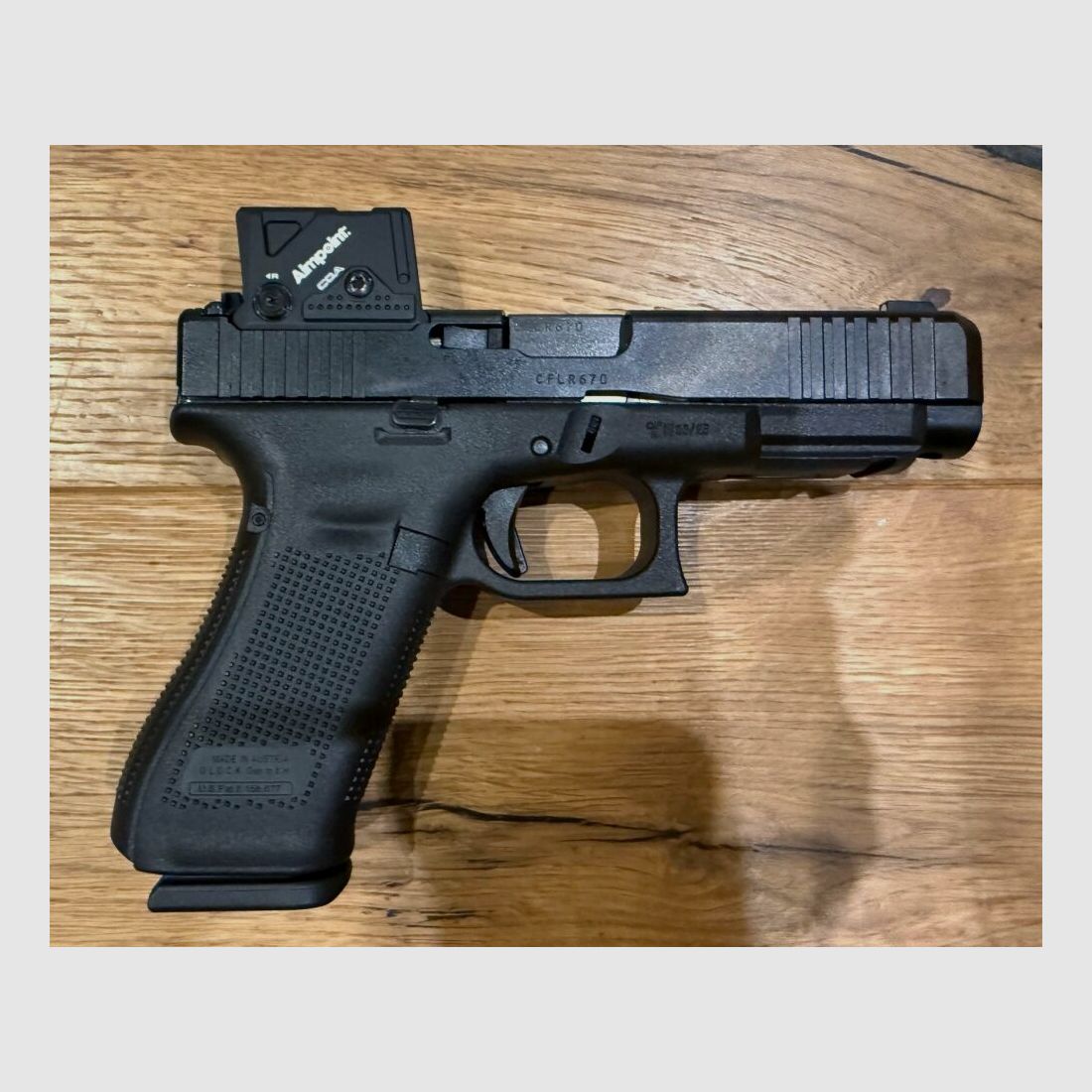 Glock pistol 47 Gen5 MOS/FS A-CUT™ combo with Aimpoint COA