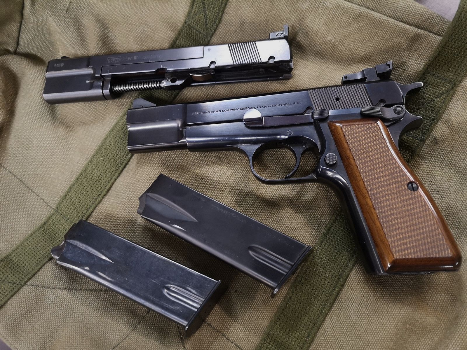 Browning High Power 9mm Para mit WS Peters Stahl PSWIII .22lr, Bild 2 von 10