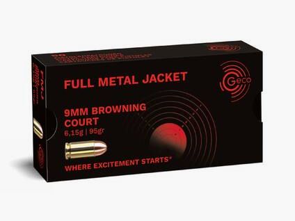 GECO 9 mm Browning short Full Metal Jacket 6,15g/95gr