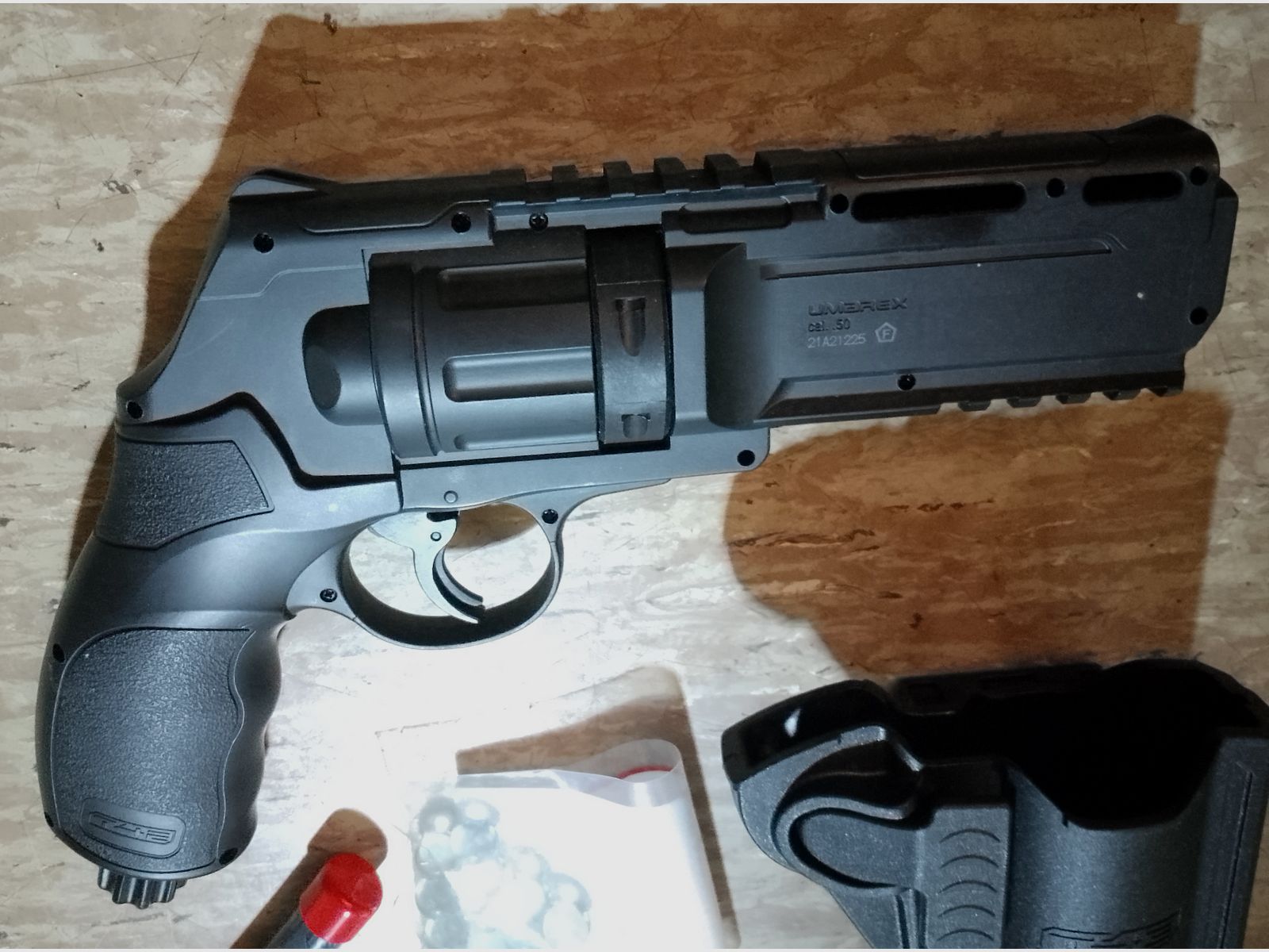 HDR 50 tr50 Marker Gen1 T4E Cal .50 Set Kit Pepper- Rubber- Glass- projectiles Holster Laser CO2 like new / new