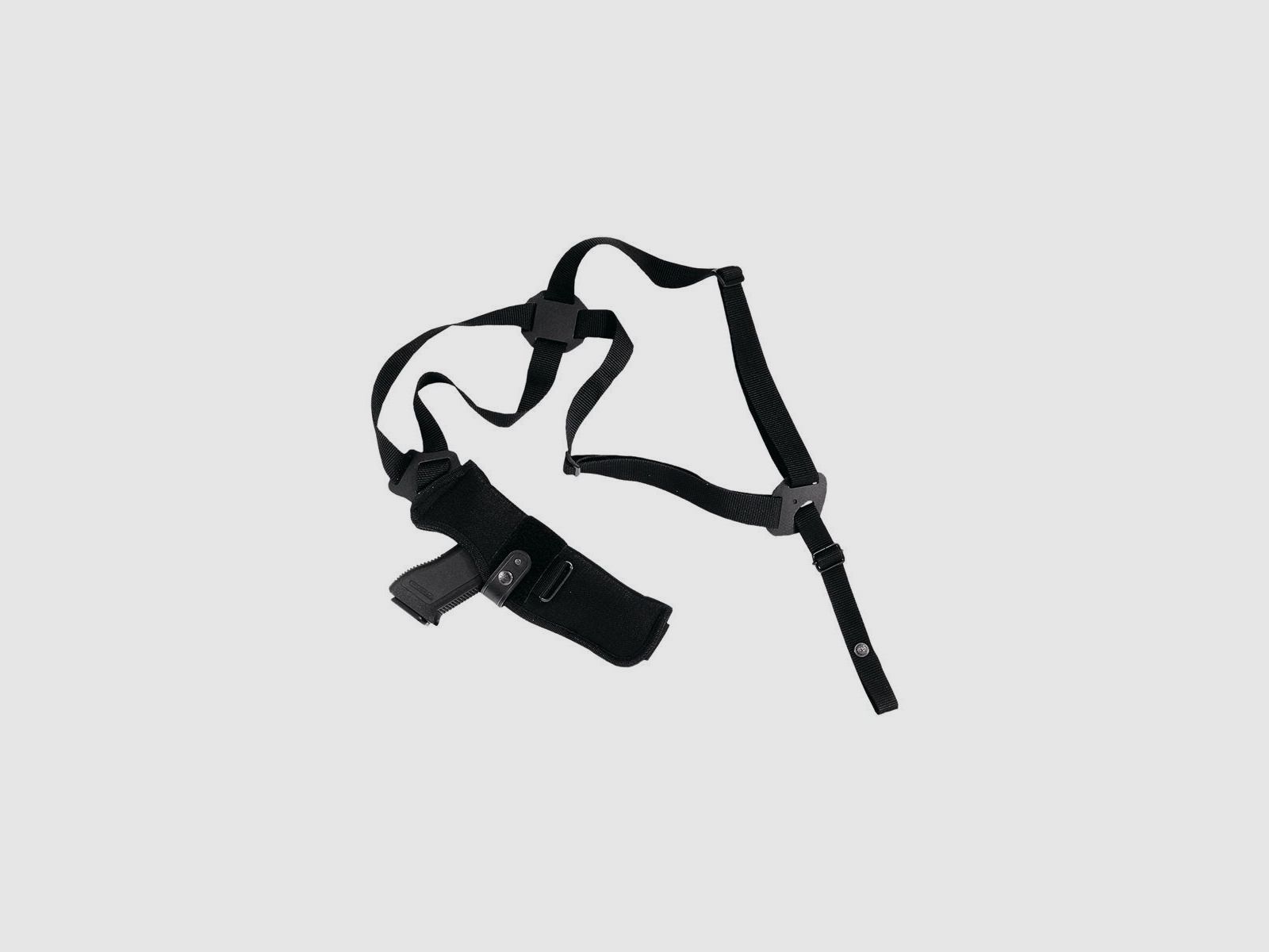 Vertikales Schulterholster System aus Cordura 5" S&W Rev. K/L/N,Taurus,Beretta 92/96/98, CZ 75/85/75 SP01,Sig Sauer P320, S&amp;W 39/59/909/910,Colt 1911 5"
