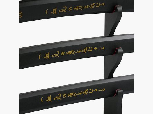 Set di spade samurai Aikuchi Epic Swords nero con supporto per spade e accessori