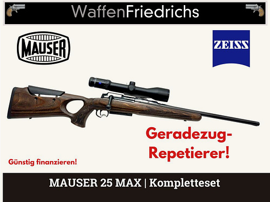 MAUSER 25 MAX Komplettset Zeiss HT - WaffenFriedrichs