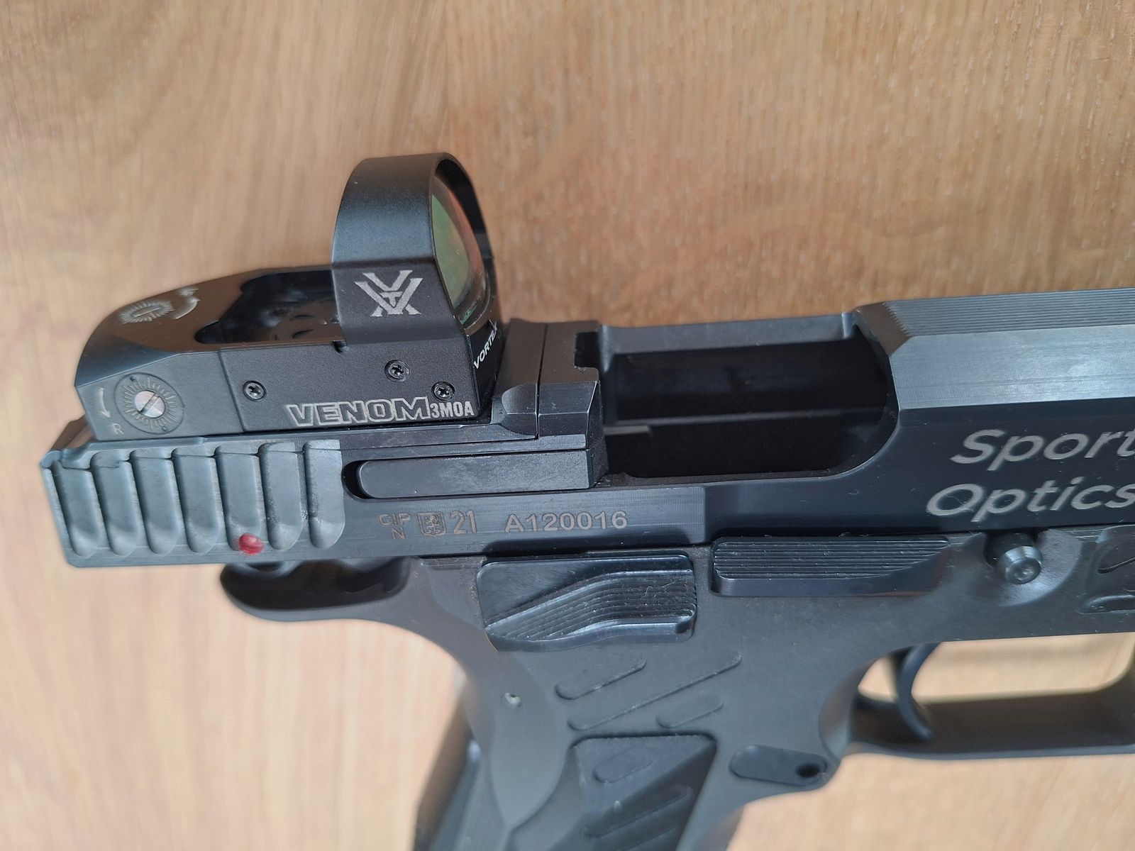 Arma Zeka Sport Optics P1 9mm with Vortex Venom red dot sight