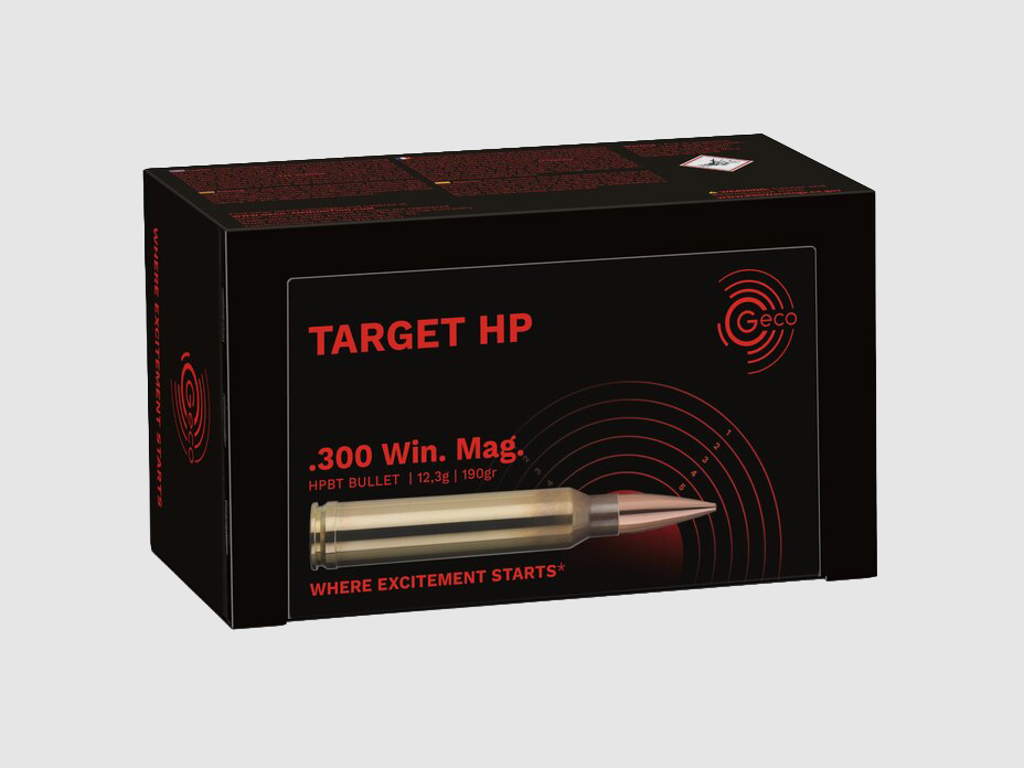 Geco .300 Win. Mag. TARGET HP 12,3g/190gr – 50er