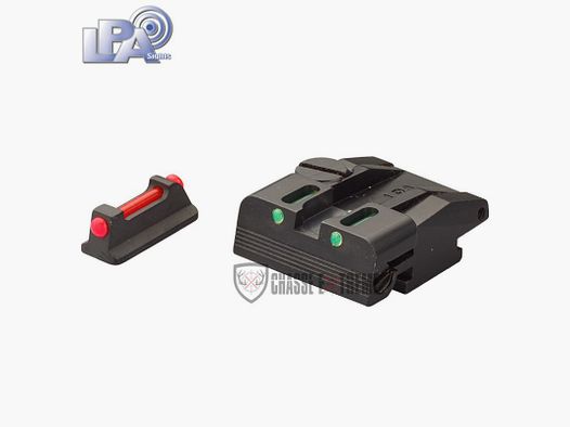 Fiber Optic Sight and Front Sight LPA for Walther P99, PPQ, PPQM2 (no caliber 22)