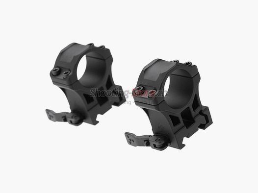 Leapers Accu-Sync QR 25.4mm High Profile Rings Black