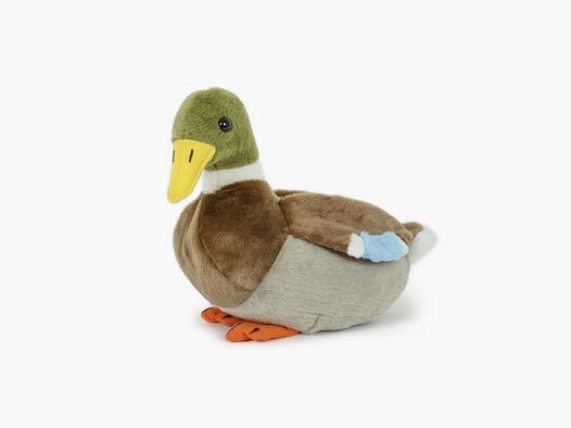 LivingActive Stockente Plüschtier 28 cm – Großes Enten-Kuscheltier