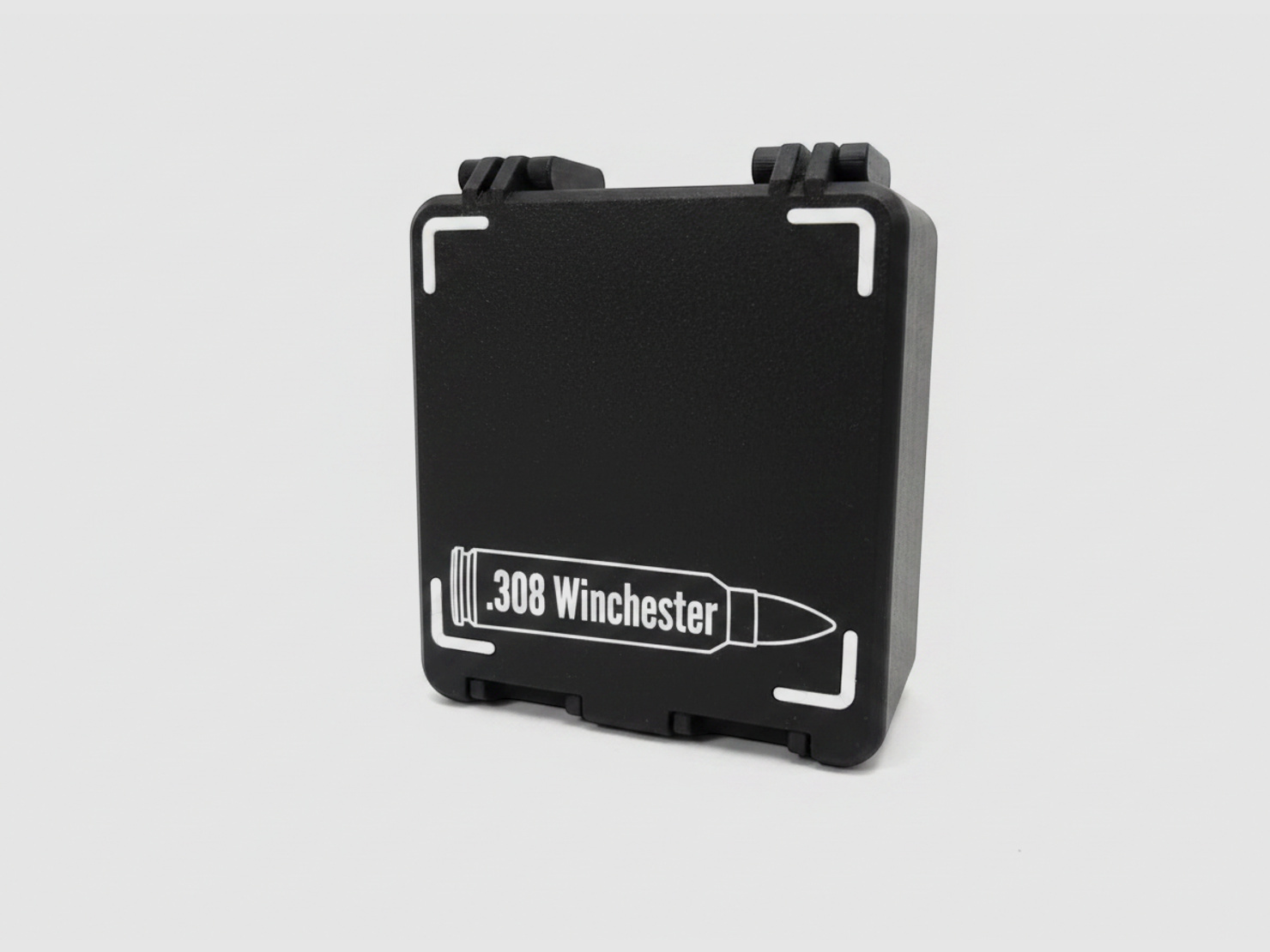 Filamelt ammunition box / 308 Winchester / 'folding / locking lid' / cartridge box, ammo box