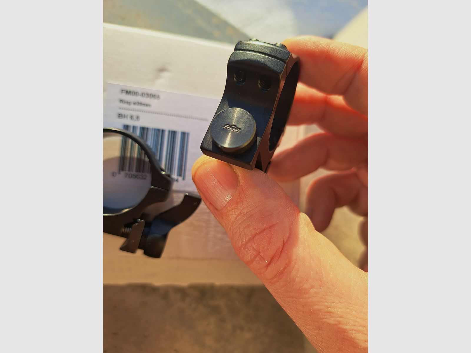 2x Dentler Ring Montage 30mm Durchmesser Bauhöhe 6,5mm mit Schnellspannung von Era gebraucht