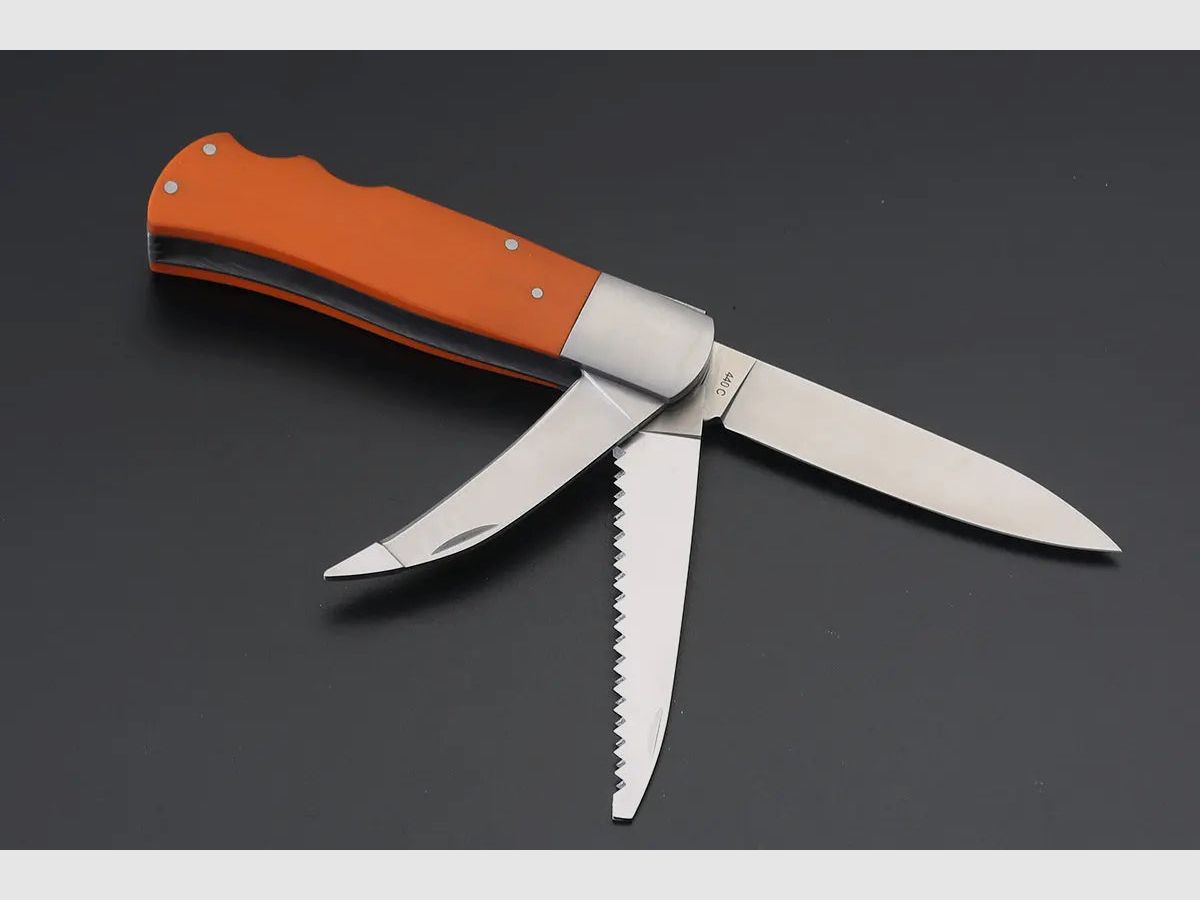 Couteau de poche de chasse PUMA TEC G10 orange