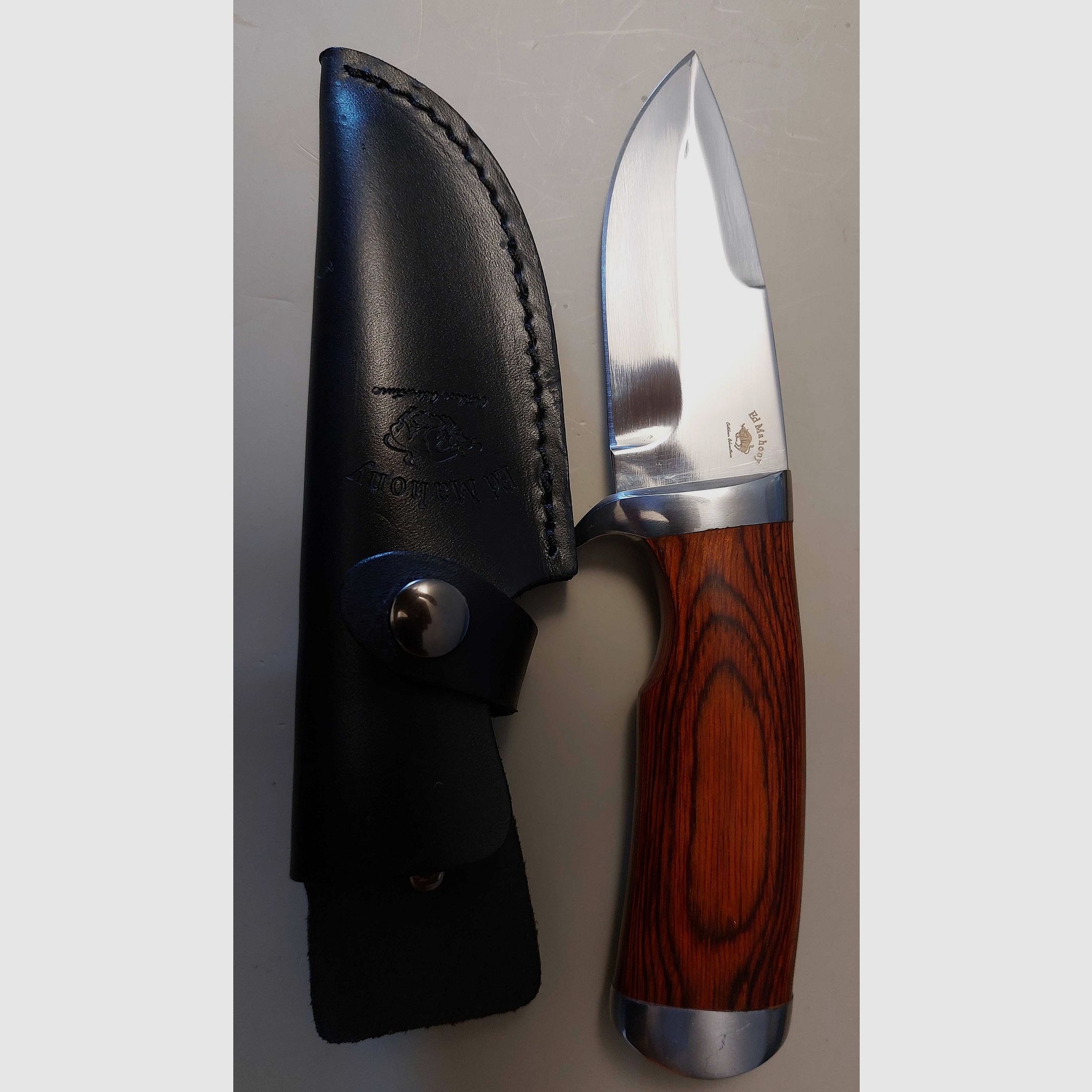 ED MAHONY Cocobolo Hunter, Jagdmesser 440C