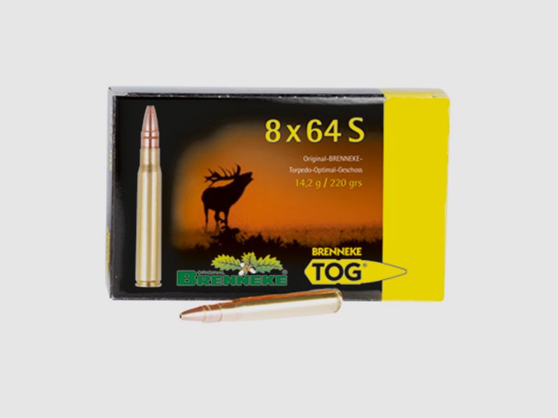 Brenneke 8x64 S 220GR TOG 20 cartuchos