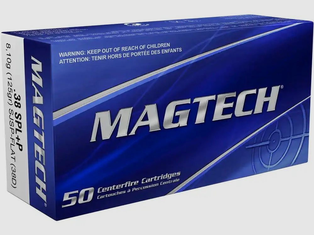 .38 Special + P Teilmantel Flachkopf 8,1g/125grs. Magtech