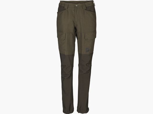 Härkila Pantaloni Estivi da Donna Scandinavi in Verde Salice/Marrone Scuro