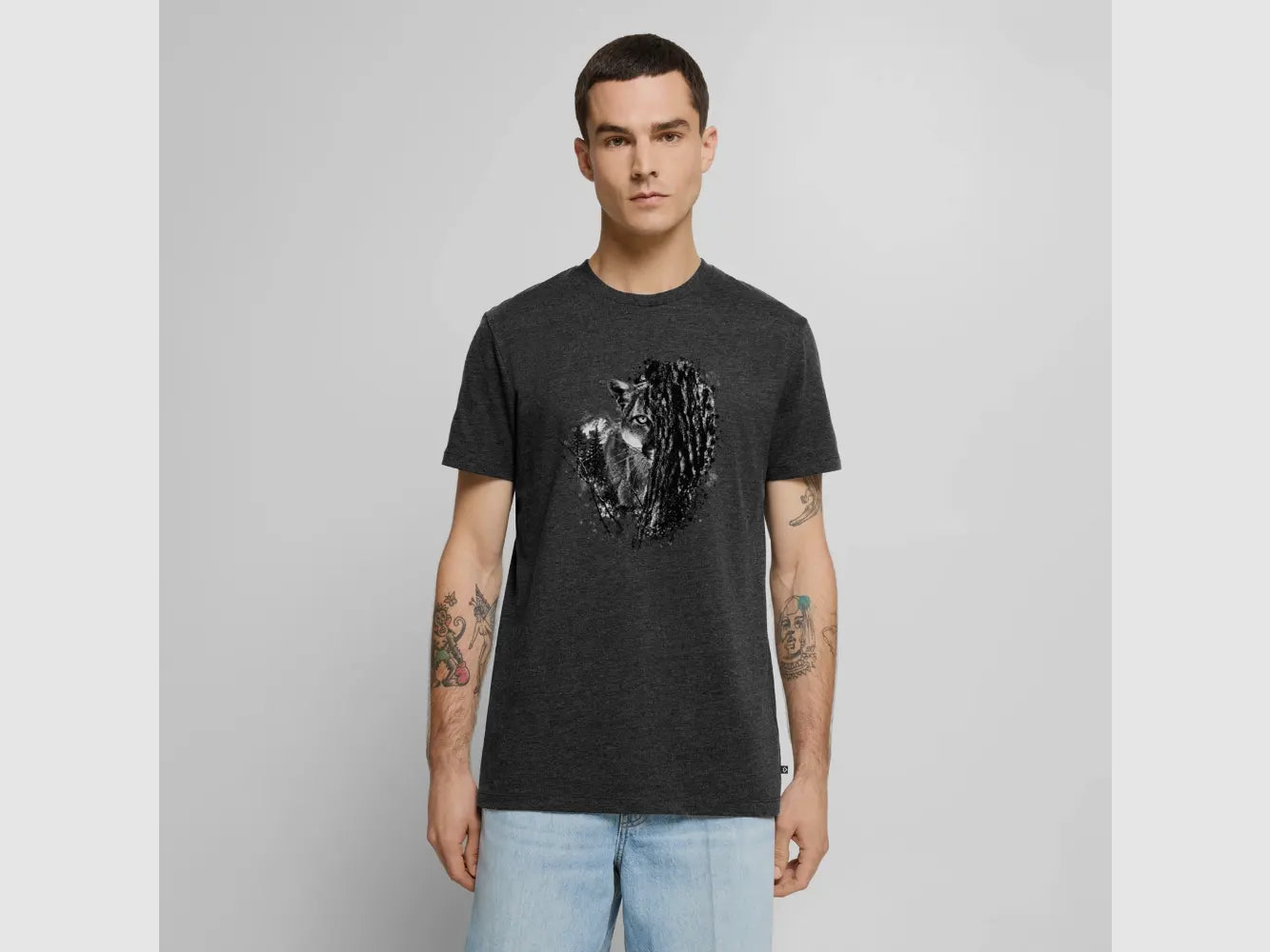 PUMA Heren Premium T-Shirt "Lauerende Puma", afbeelding 9 van 37