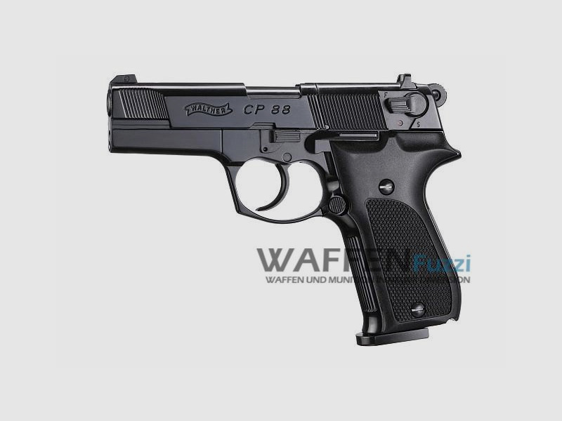 Walther CP88 CO2 pistool kaliber 4,5 mm diabolo geblauwde