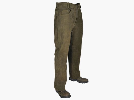 Hubertus Trapper Pantalon en Cuir Long Cinq Poches