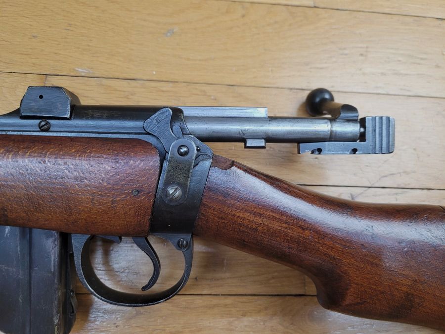 Zeer mooi Engels geweer Lee Enfield MKIII (*) – Zeer zeldzame Engelse fabricage uit de Tweede Wereldoorlog door B.S.A. uit 1943! – Origineel kaliber 303 British – Enkele serienummer – MUSEUMSTAAT!, afbeelding 32 van 41