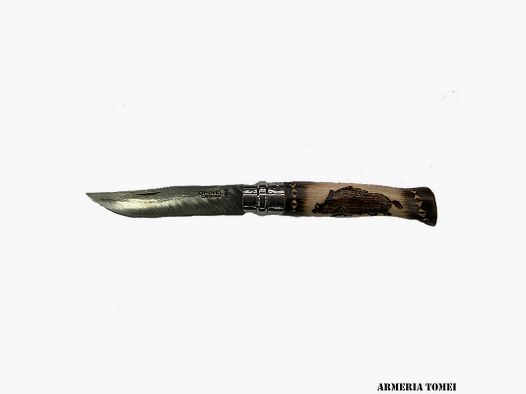 MESSER – OPINEL – N.10 CARBON – MIT DESIGN – SCHWARZWILD – HANDGEFERTIGT