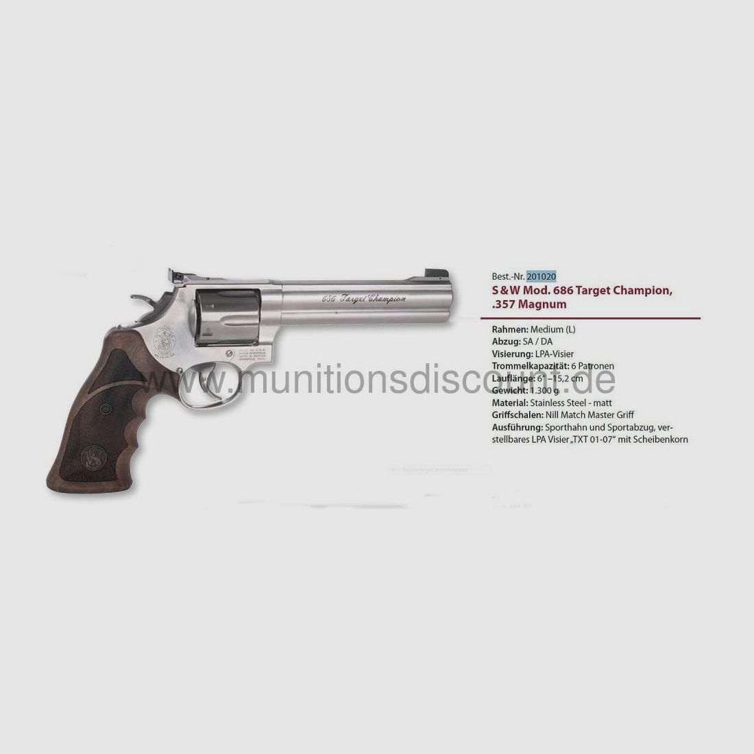 Smith & Wesson 686 Target Champion