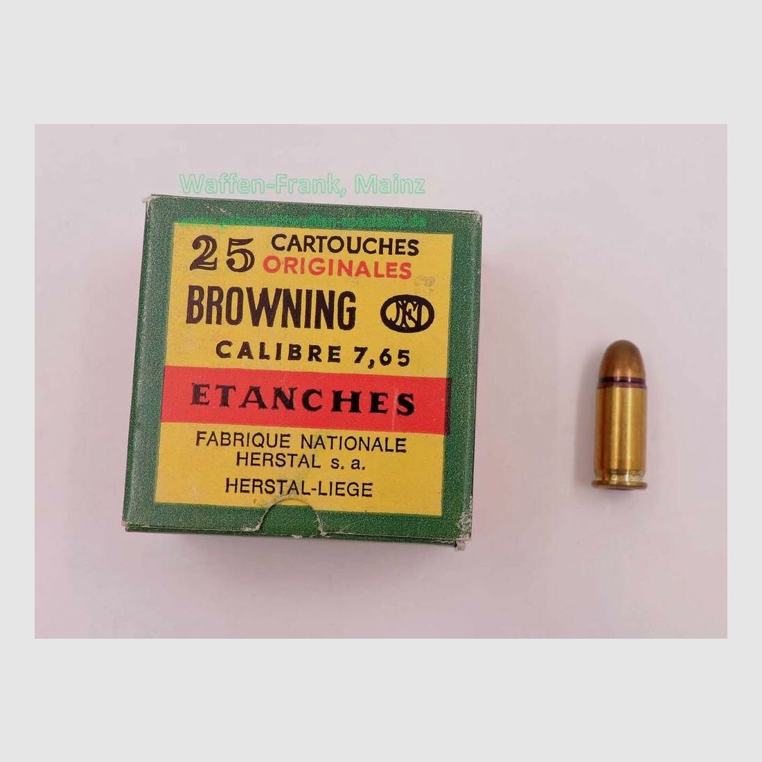 FN Fabrique Nationale Lüttich Pistolenmunition 7,65mmBrowning/.32ACP