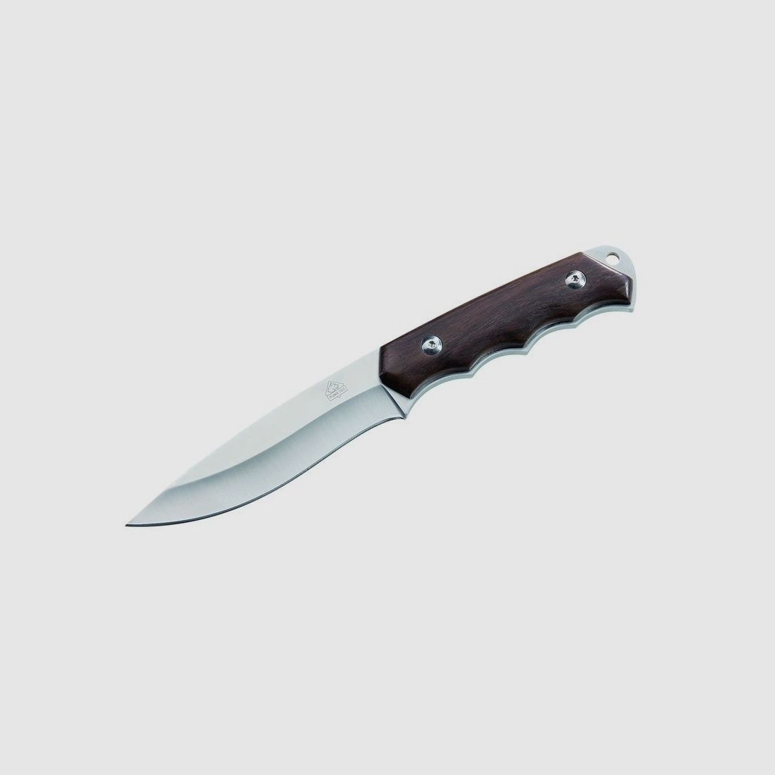 Puma TEC knife, full tang construction, rosewood, with leather sheath