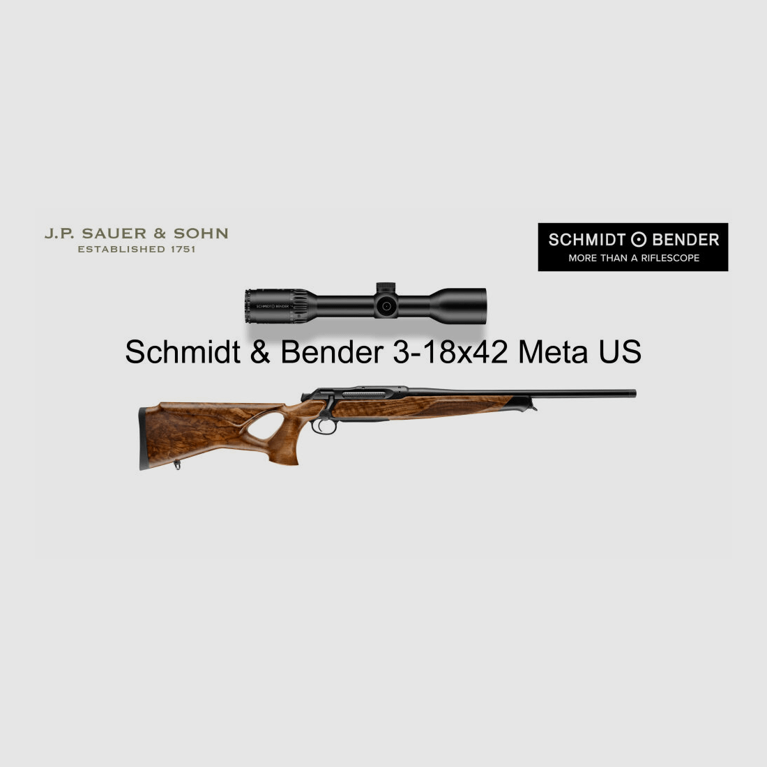 Sig Sauer Sauer 505 ICONIC Lochschaft HQ5 Ausstattungspaket Elegance | .308 Win. | Schmidt & Bender 3-18x42 META
