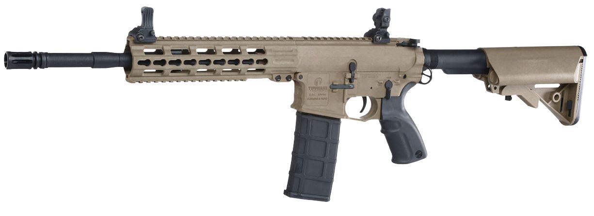 Tippmann M4 Commando 14.5 Carbine KeyMod Polymer S-AEG 6mm BB Desert