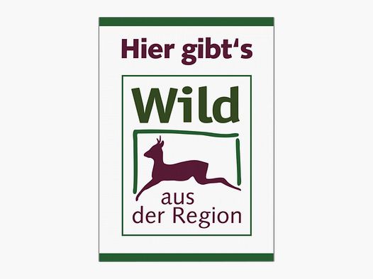 Tafel "Wild aus der Region" (DIN A2)