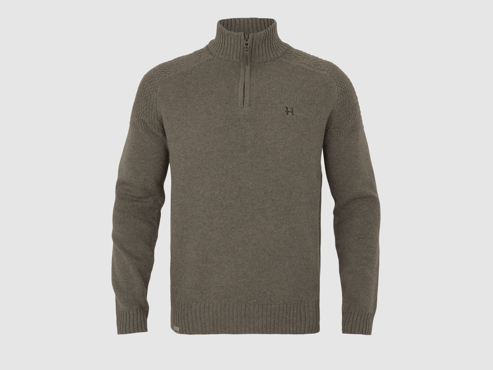 Härkila Vincent Half-Zip Suéter de Lana Merino para Hombre Arena Oscura XL