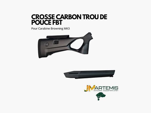 CARBON STOCK WITH THUMBHOLE FBT FOR BROWNING MK3 RIFLE