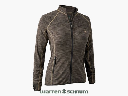 Deerhunter fleece jacket insulated fleece brown mélange