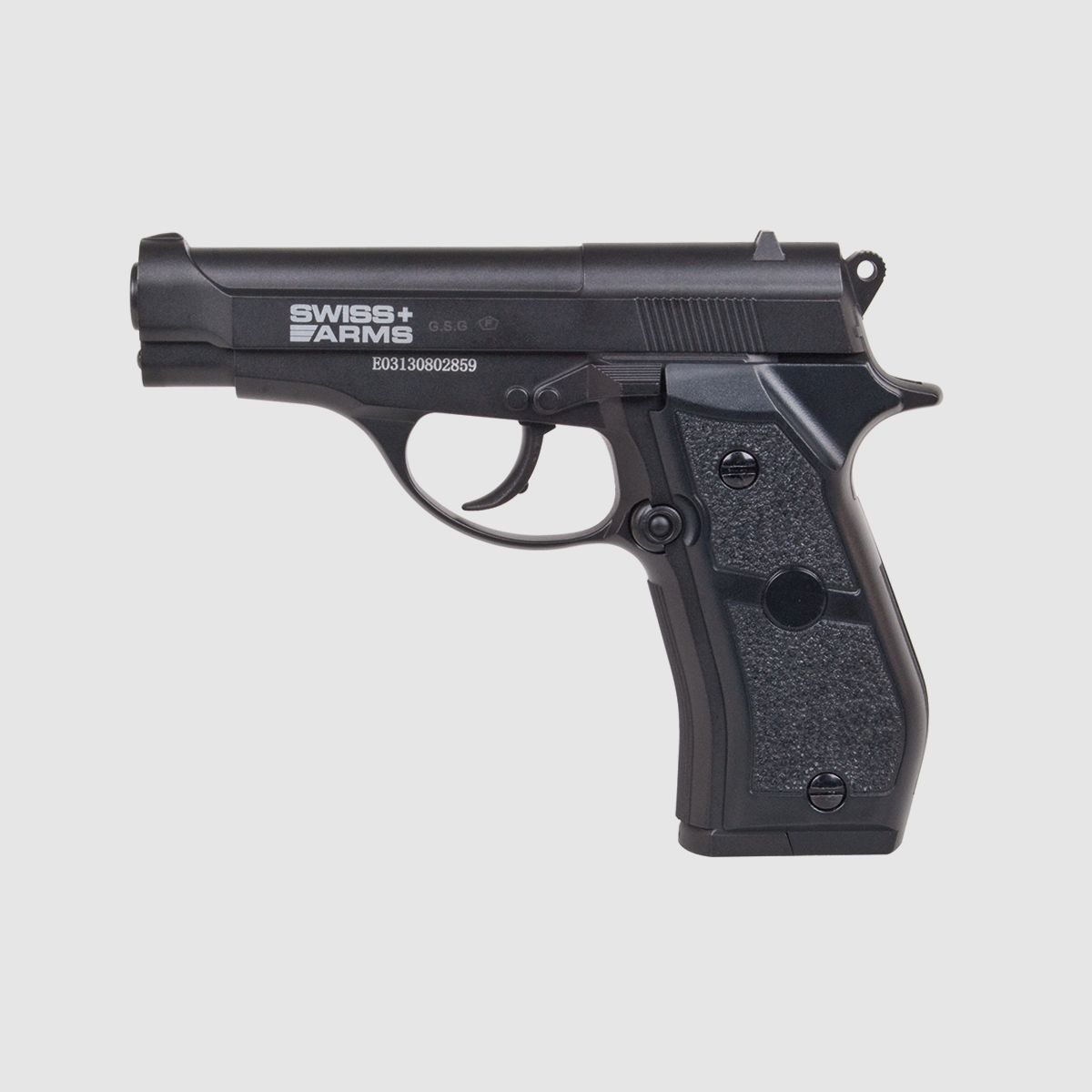 Swiss Arms P84 Schwarz 4,5mm BB - Druckluft Co2 Non BlowBack