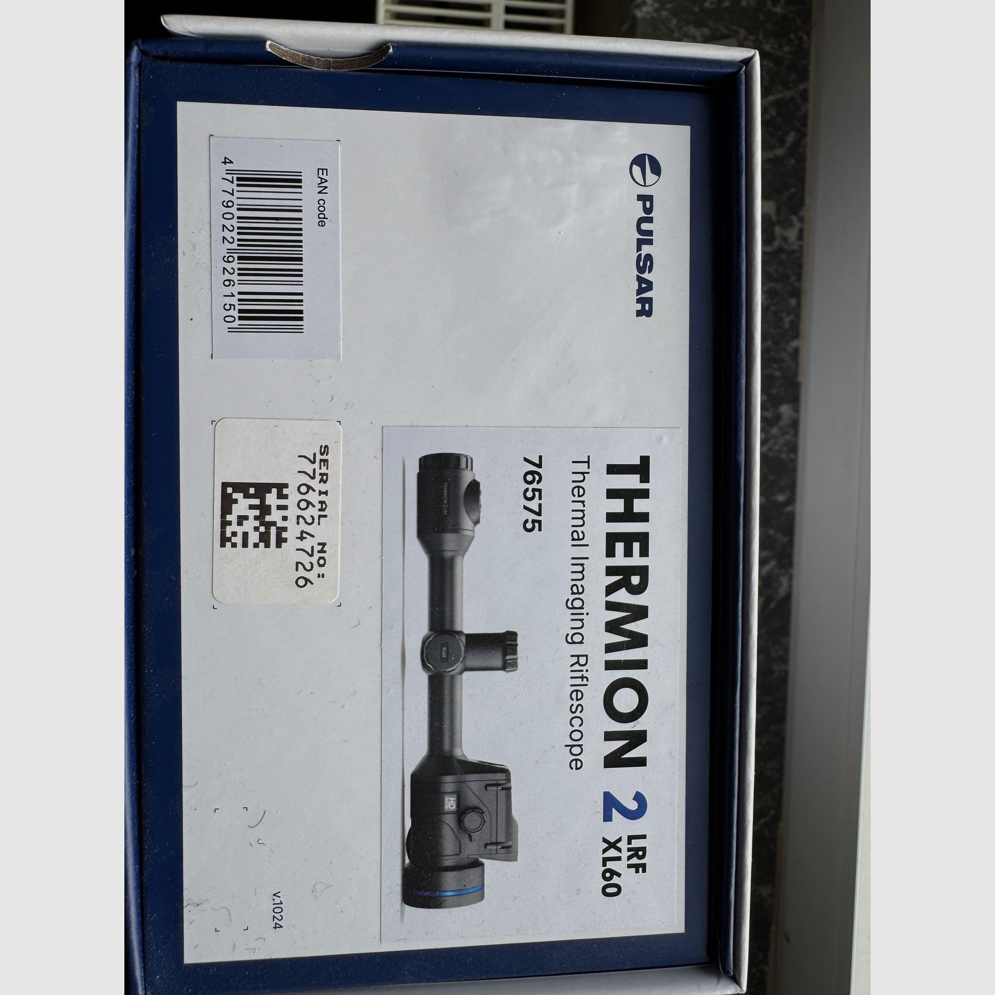 Pulsar Thermion 2 LRF XL60 thermal imaging riflescope with laser rangefinder – excellent condition