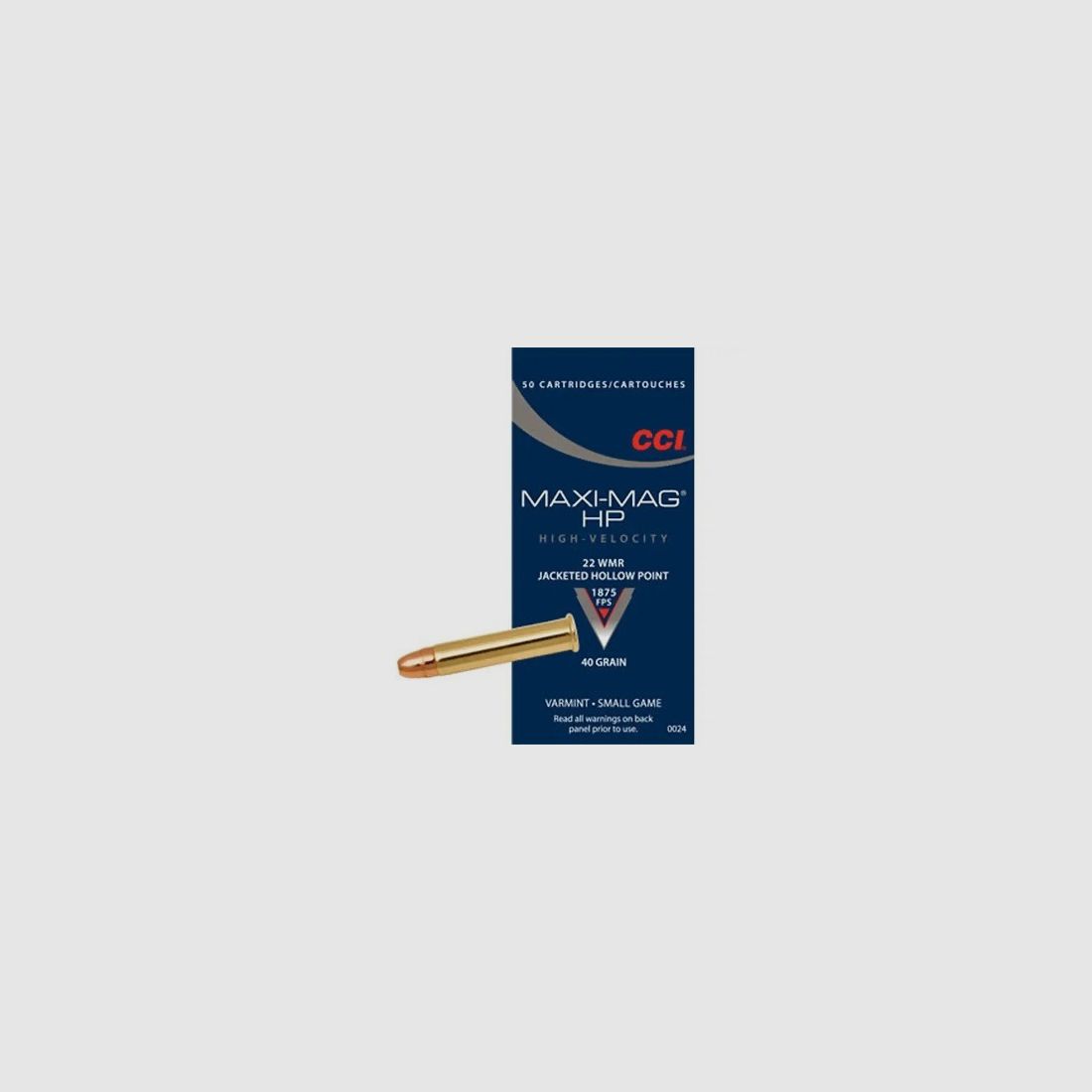 CCI .22 Win. Mag. Teilmantel Hohlspitz