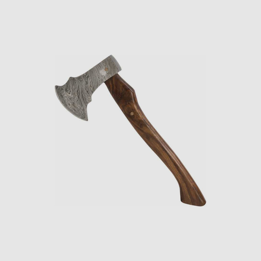 Topór z ostrzem damasceńskim 176 warstw damastu drewno orzechowe 80314