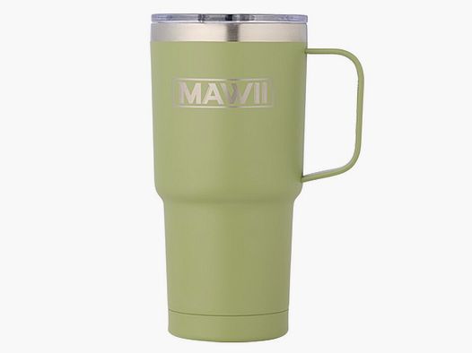 Bicchiere in Acciaio Inossidabile con Manico, 600 ml, Oliva