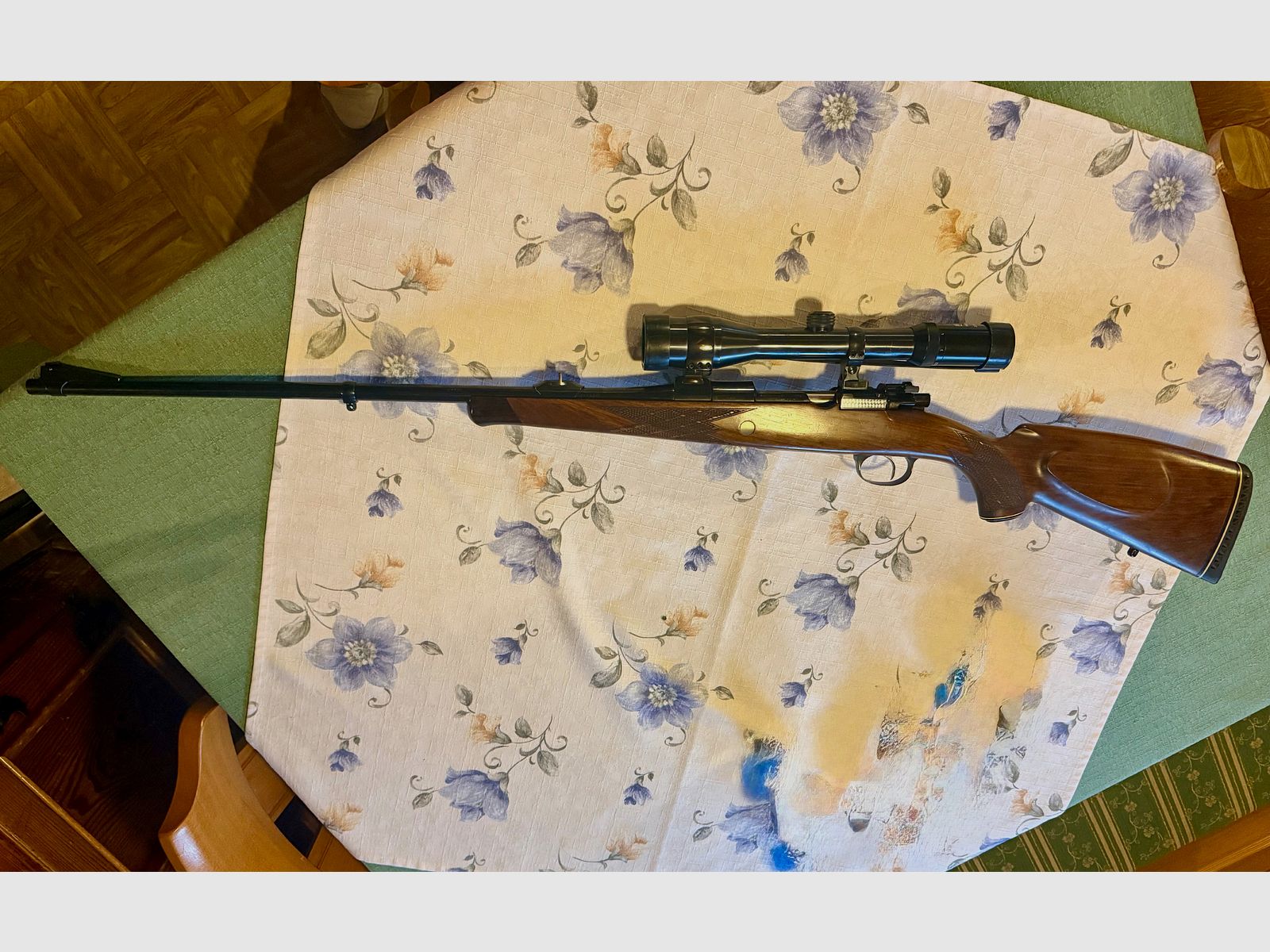 Langwaffe Fabrique Nationale d'Armes de Guerre 8x68S mit Zielfernrohr und Munition
