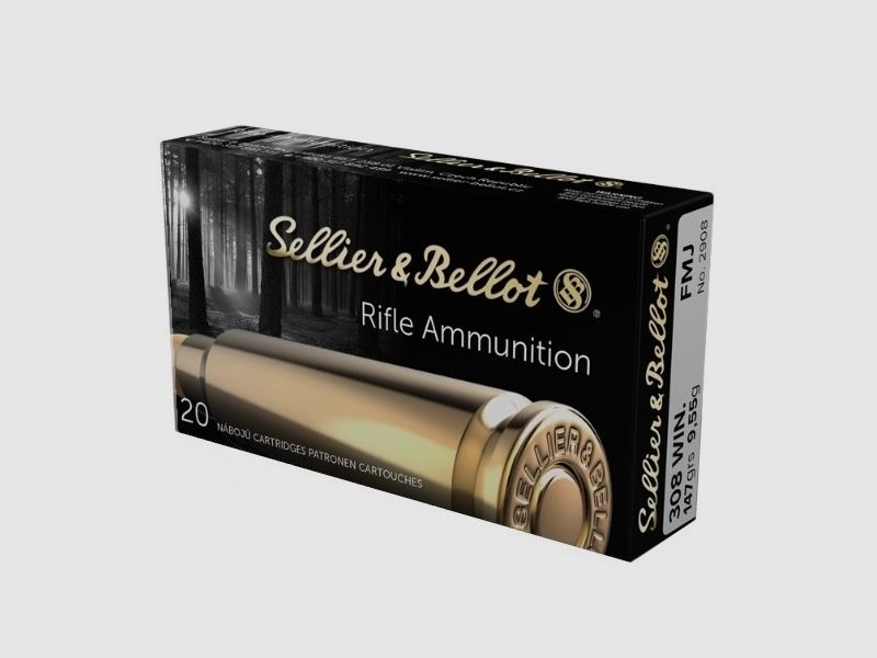 .308 Win. Sellier & Bellot FMJ 147grs., Bild 1 von 2