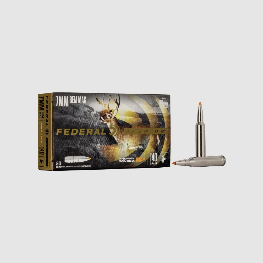 Federal Premium Trophy Bonded Tip 7mm Rem. Mag. 140GR 20 Patronen