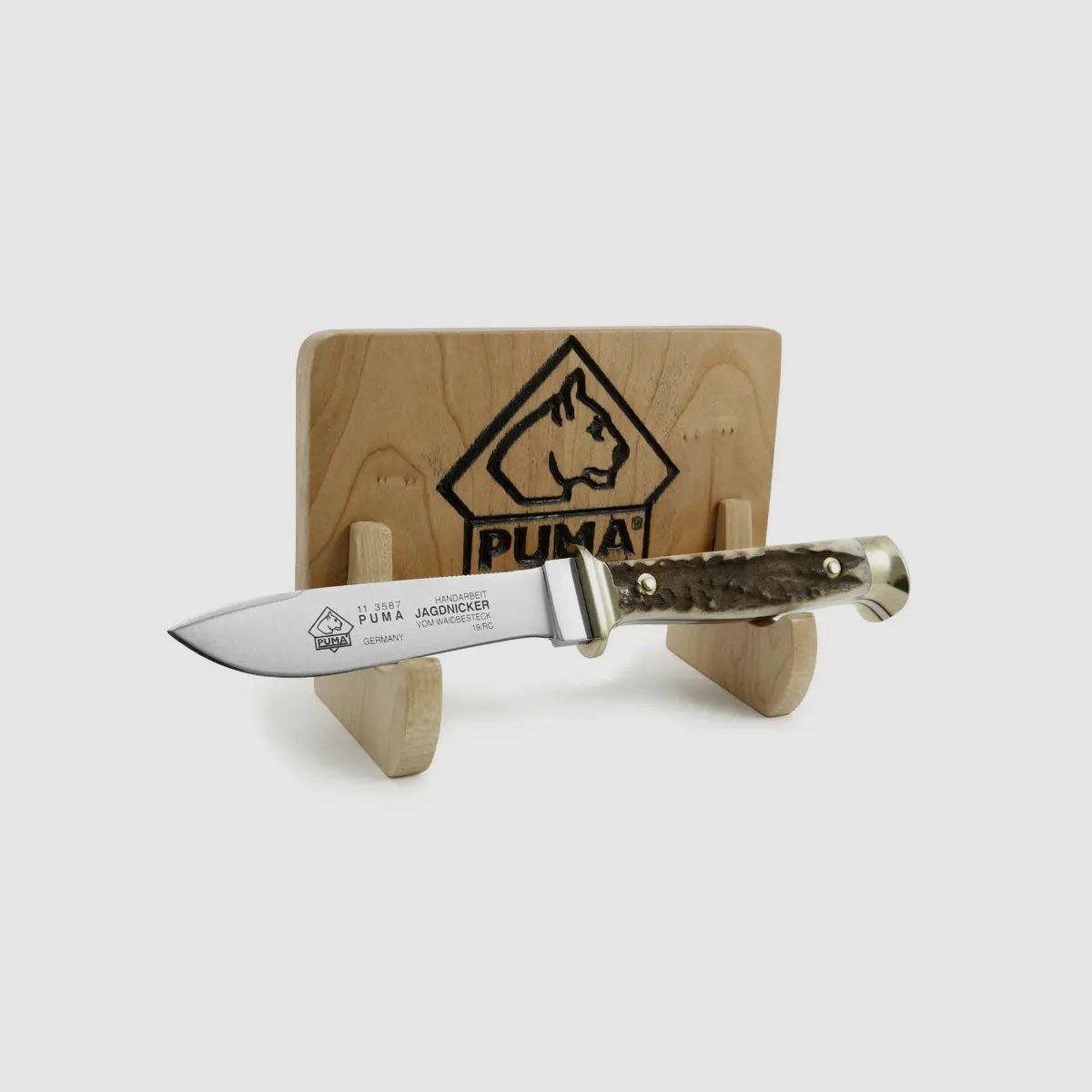PUMA knife stand for 1 knife, wood without knife