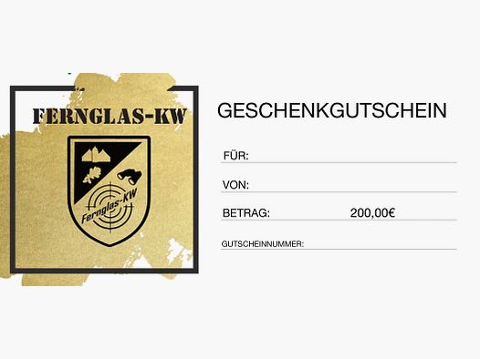 Fernglas-KW Geschenk Gutschein 200,00€