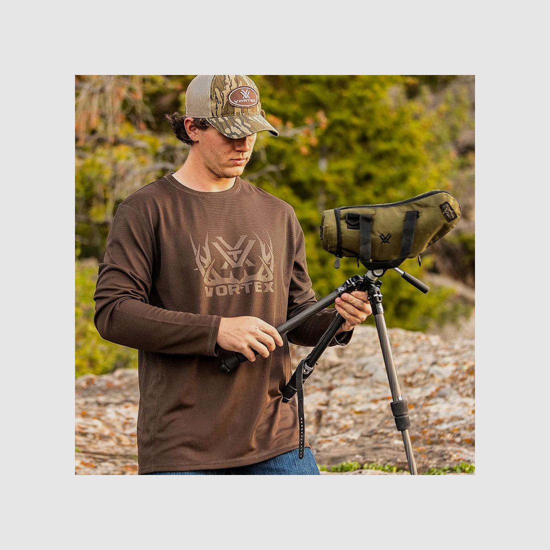 SOMBRERO – VORTEX – CAP MOSSY OAK Original Bottomland Patch, imagen 4 de 5